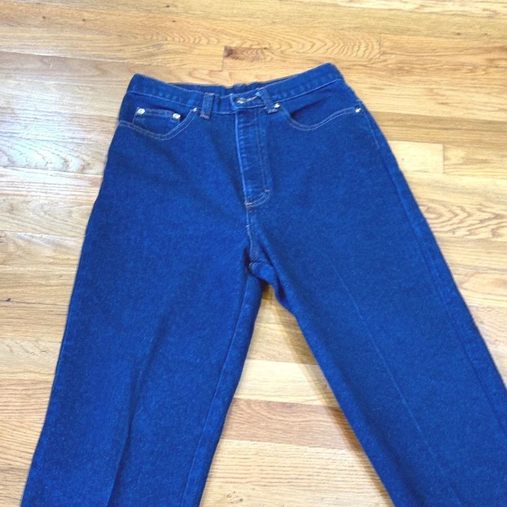 Sheplers Vintage High Waisted Western Straight Leg Jeans Dark Wash Blue Size‎ 8